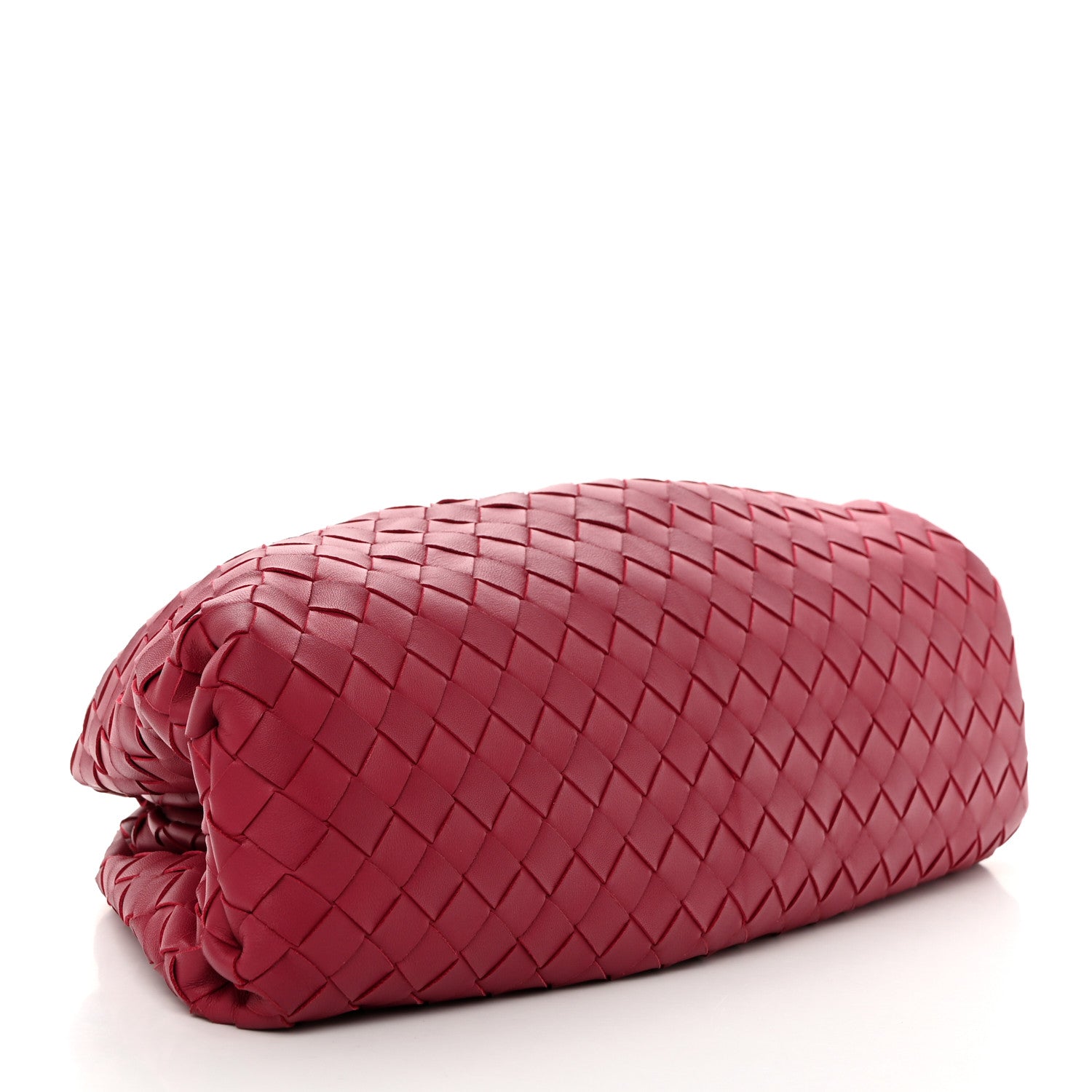 Bottega Veneta Nappa Maxi Intrecciato The Pouch Oversized Clutch Amaranto 4 of 8