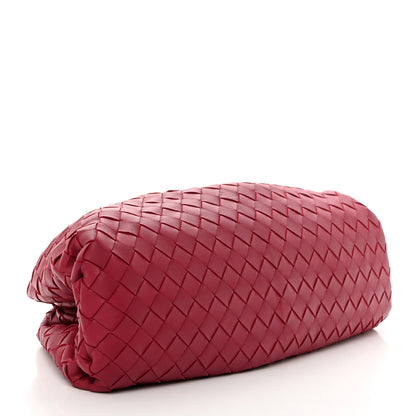 Bottega Veneta Nappa Maxi Intrecciato The Pouch Oversized Clutch Amaranto 4 of 8