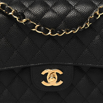 Chanel Caviar Quilted Medium Double Flap Black 8 of 11