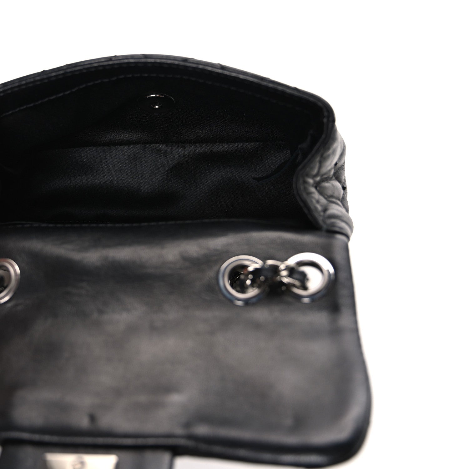 Chanel Lambskin Quilted Beaded Extra Mini Rectangular Flap Black 5 of 10