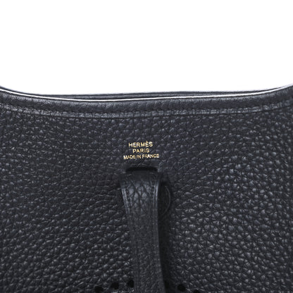 Hermes Taurillon Clemence Evelyne TPM Black 6 of 11