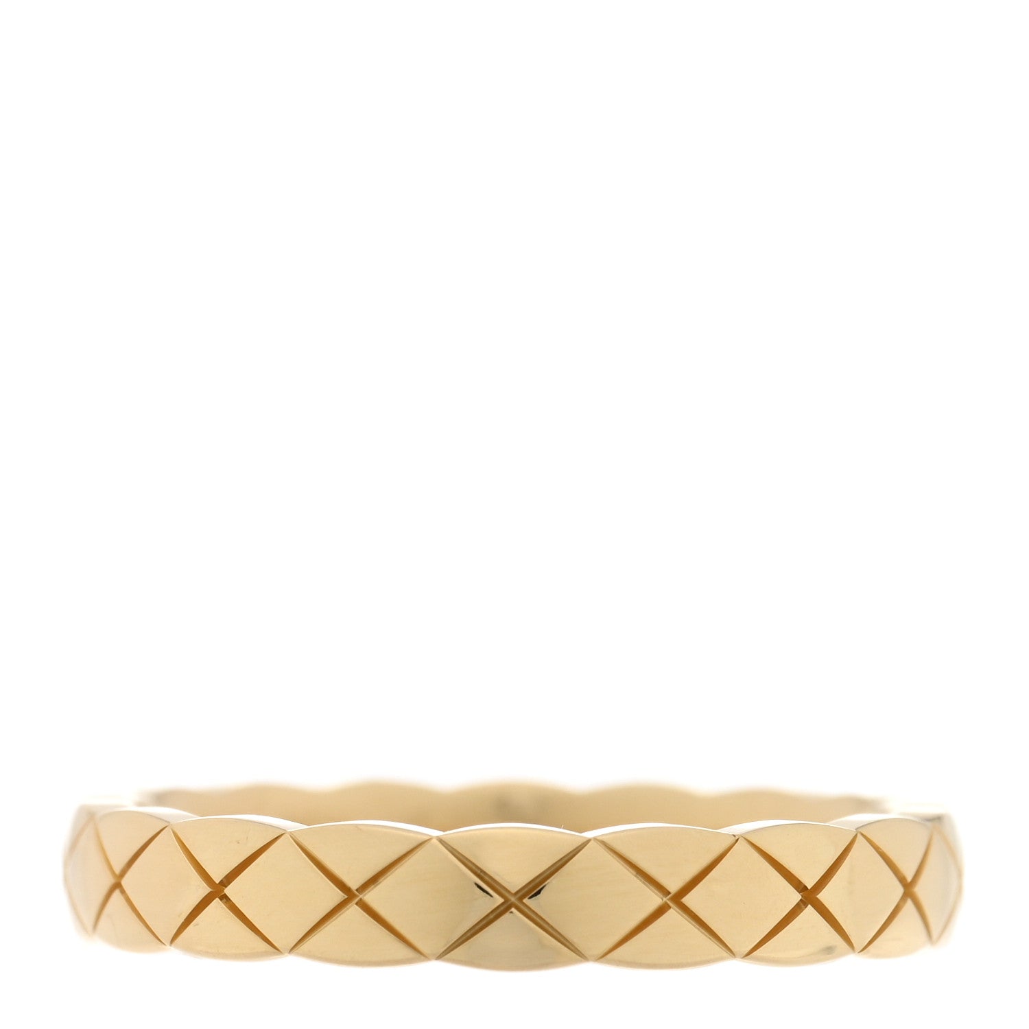 Chanel 18K Yellow Gold Mini Coco Crush Ring 53 6.25 3 of 5