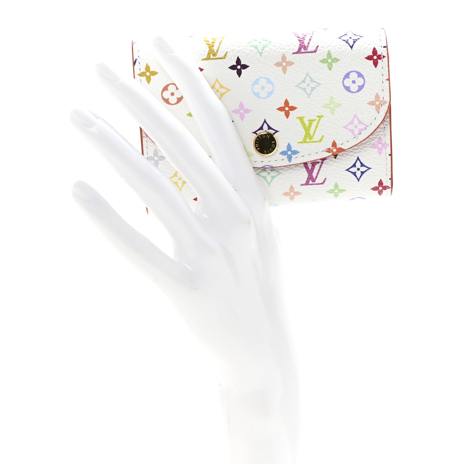 Louis Vuitton LV X TM Monogram Multicolor Rosalie Coin Purse White Kawaii Pink 2 of 6