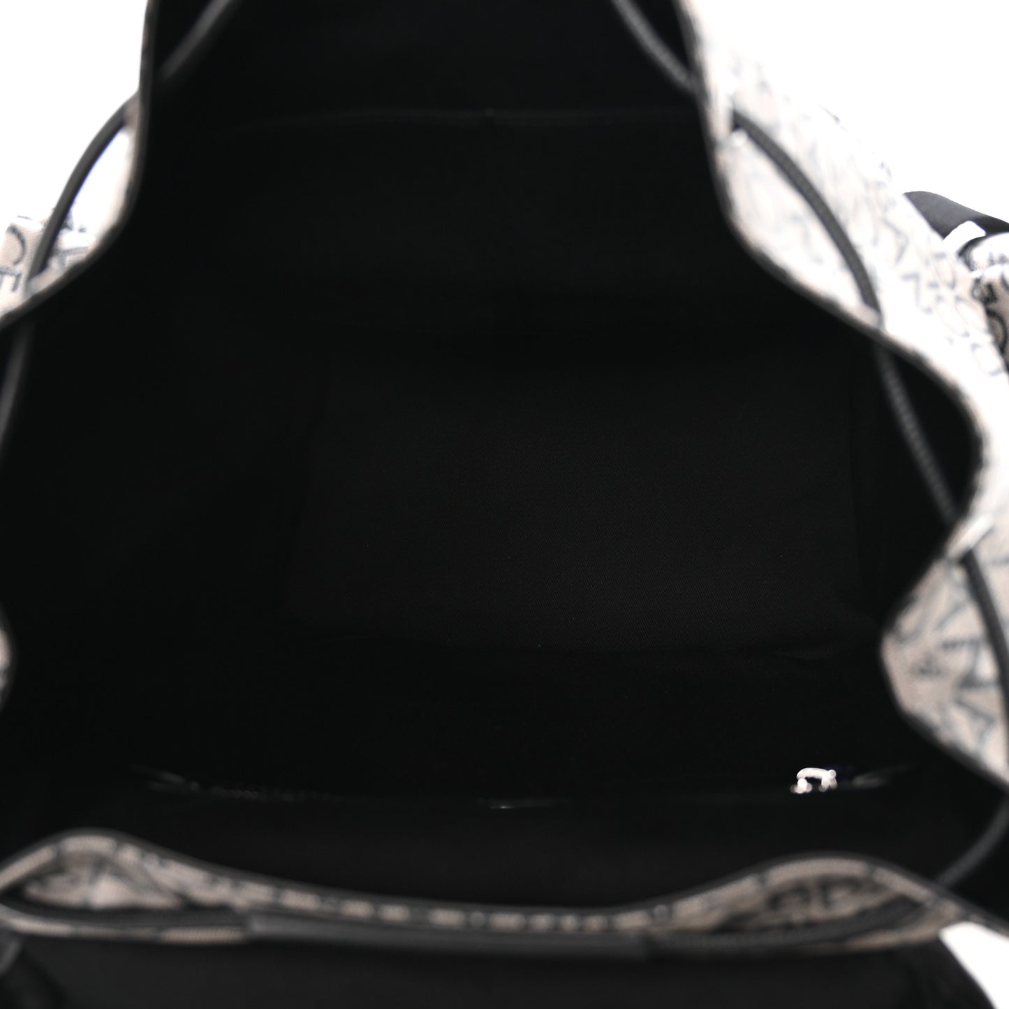 Coated Jacquard Logo Backpack Black