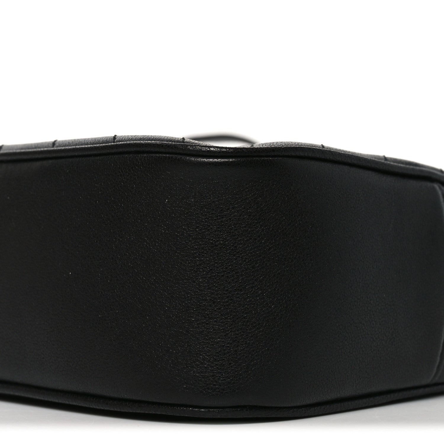 Gucci Sakai Be Green Calfskin Diagonal Stitched Small Blondie Shoulder Bag Black 10 of 11