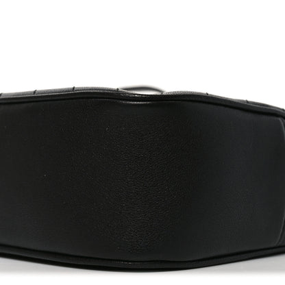 Gucci Sakai Be Green Calfskin Diagonal Stitched Small Blondie Shoulder Bag Black 10 of 11