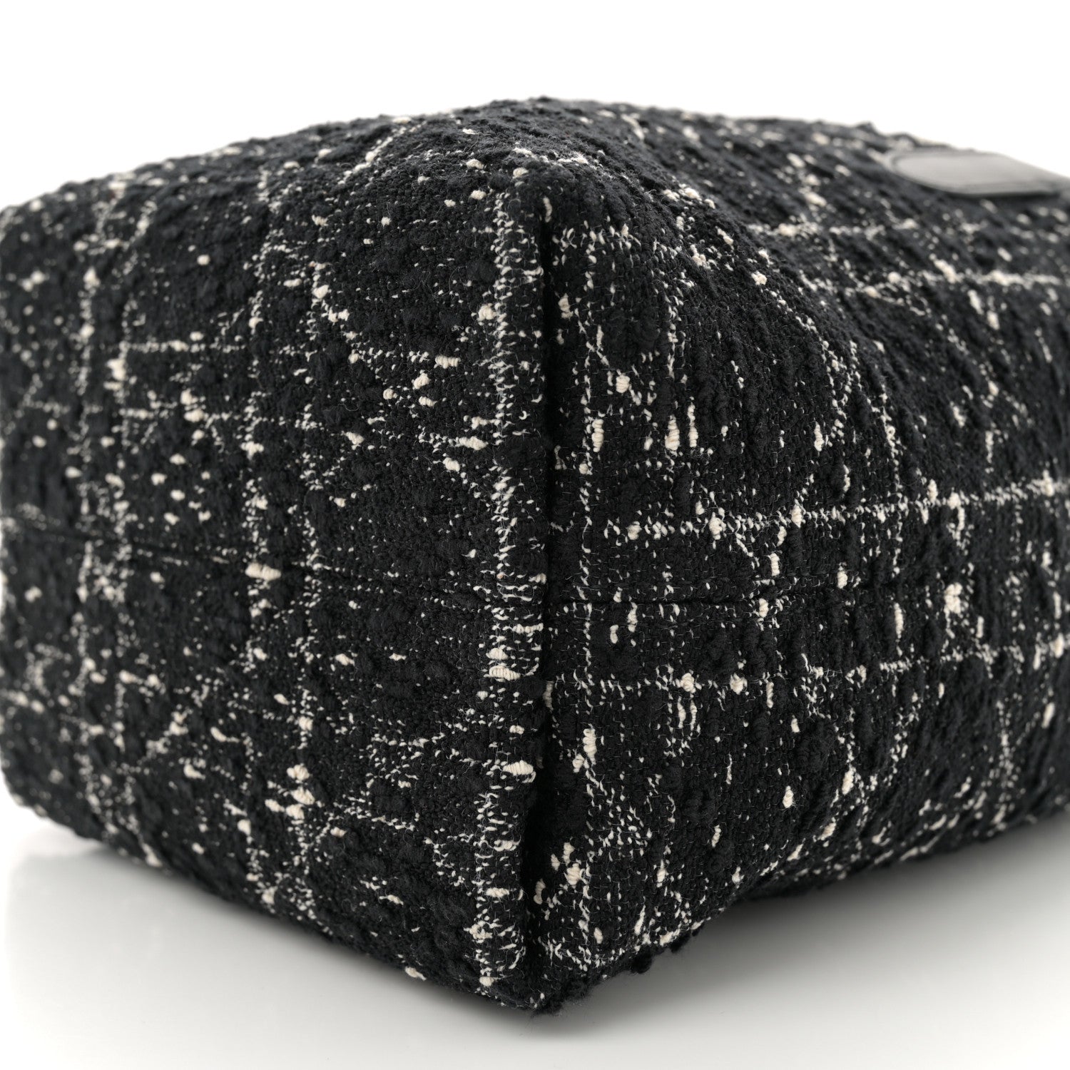 Christian Dior Tweed Cannage Small Vertical Toujours Black 9 of 9