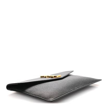 Saint Laurent Grain De Poudre Uptown Pouch Black 4 of 10