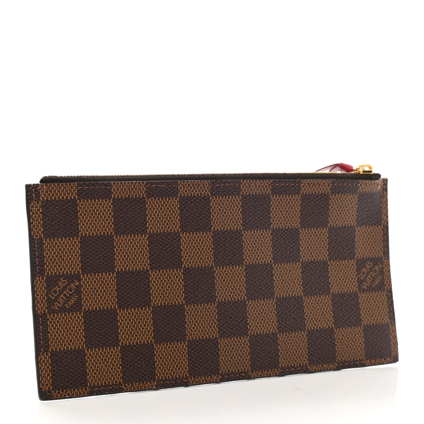 Damier Ebene Felicie Chain Wallet Zippered Insert