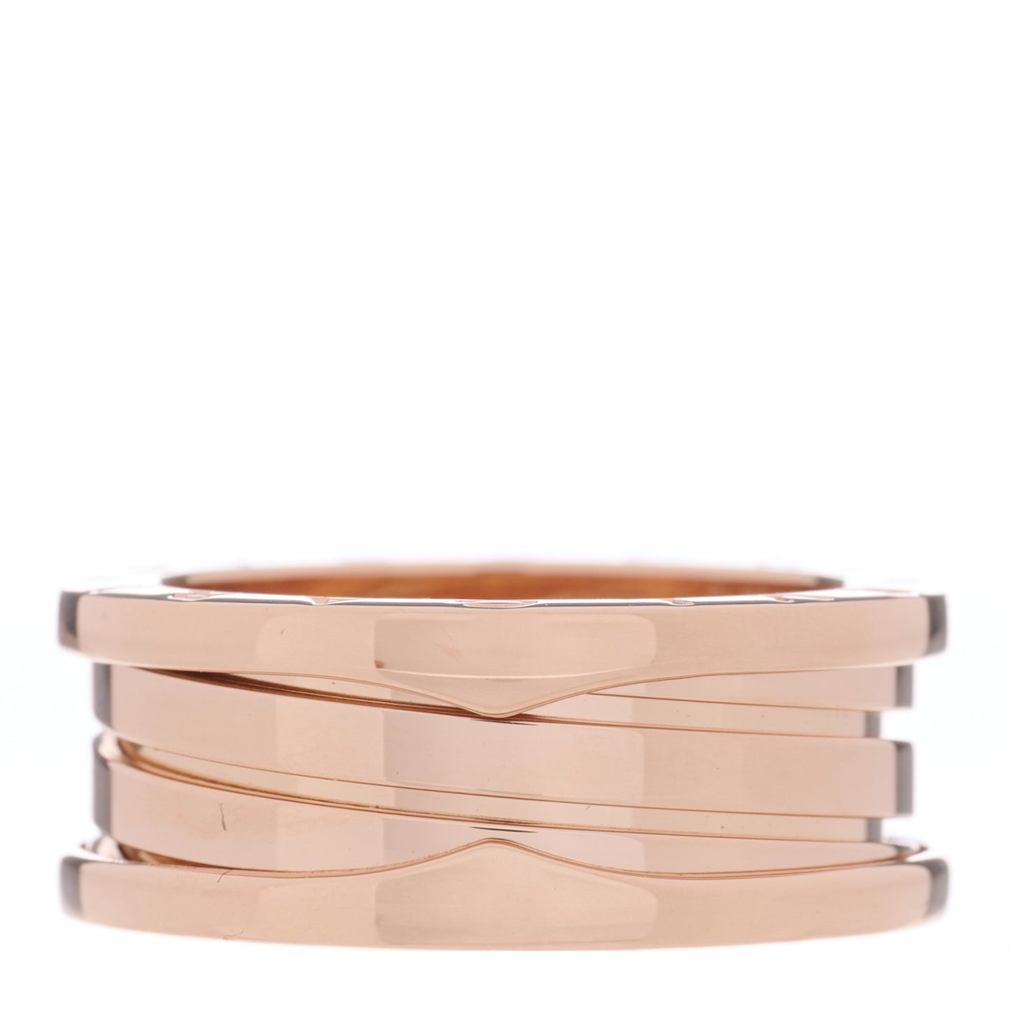 18K Rose Gold B.Zero1 Three-Band Ring 57 8