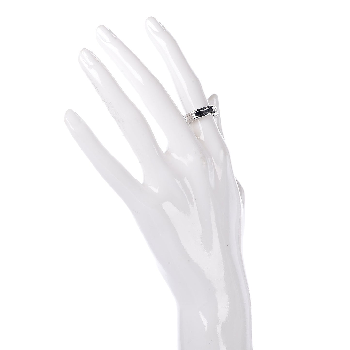 18K White Gold B.Zero1 One-Band Ring 48 4.5