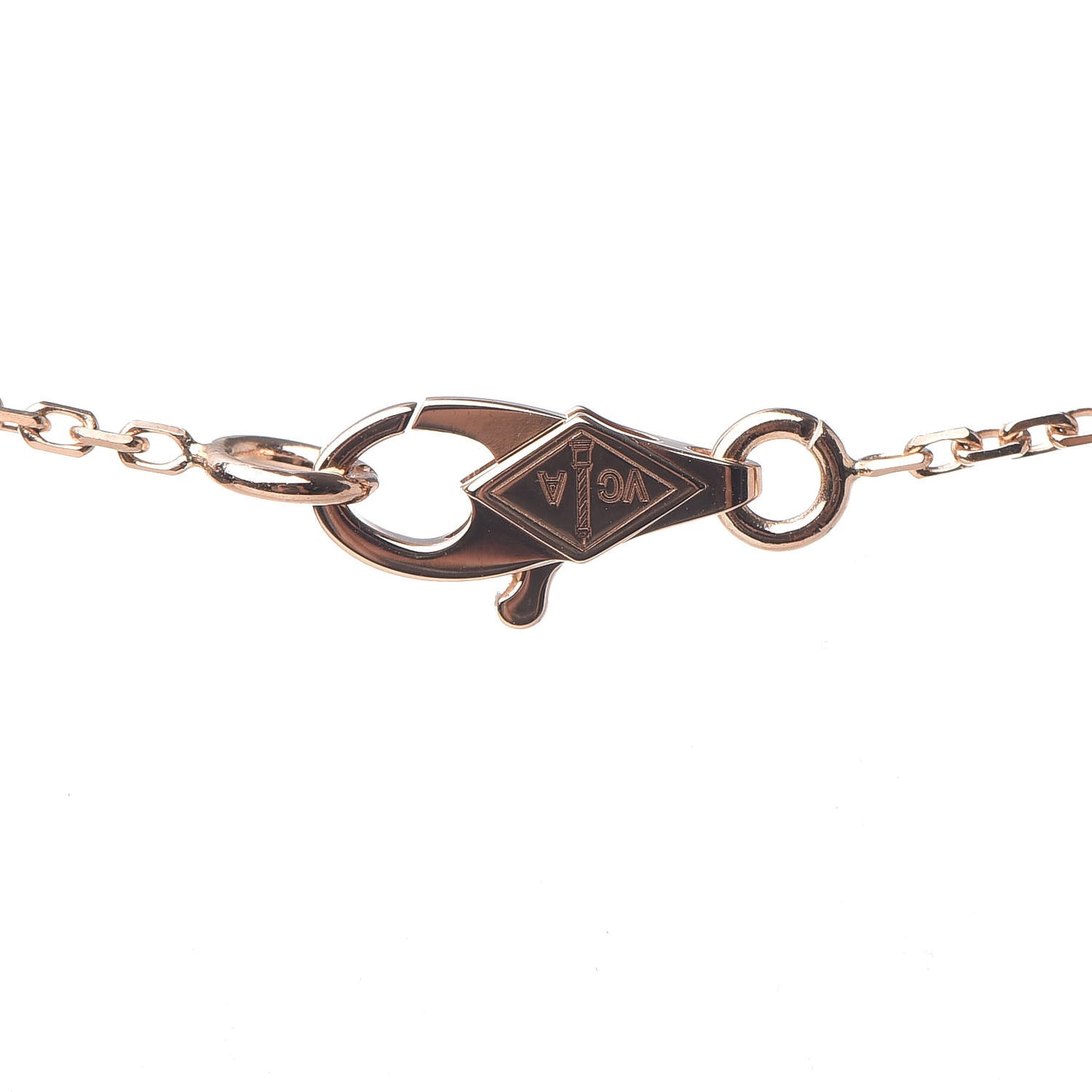 18K Rose Gold Sweet Alhambra Pendant Necklace