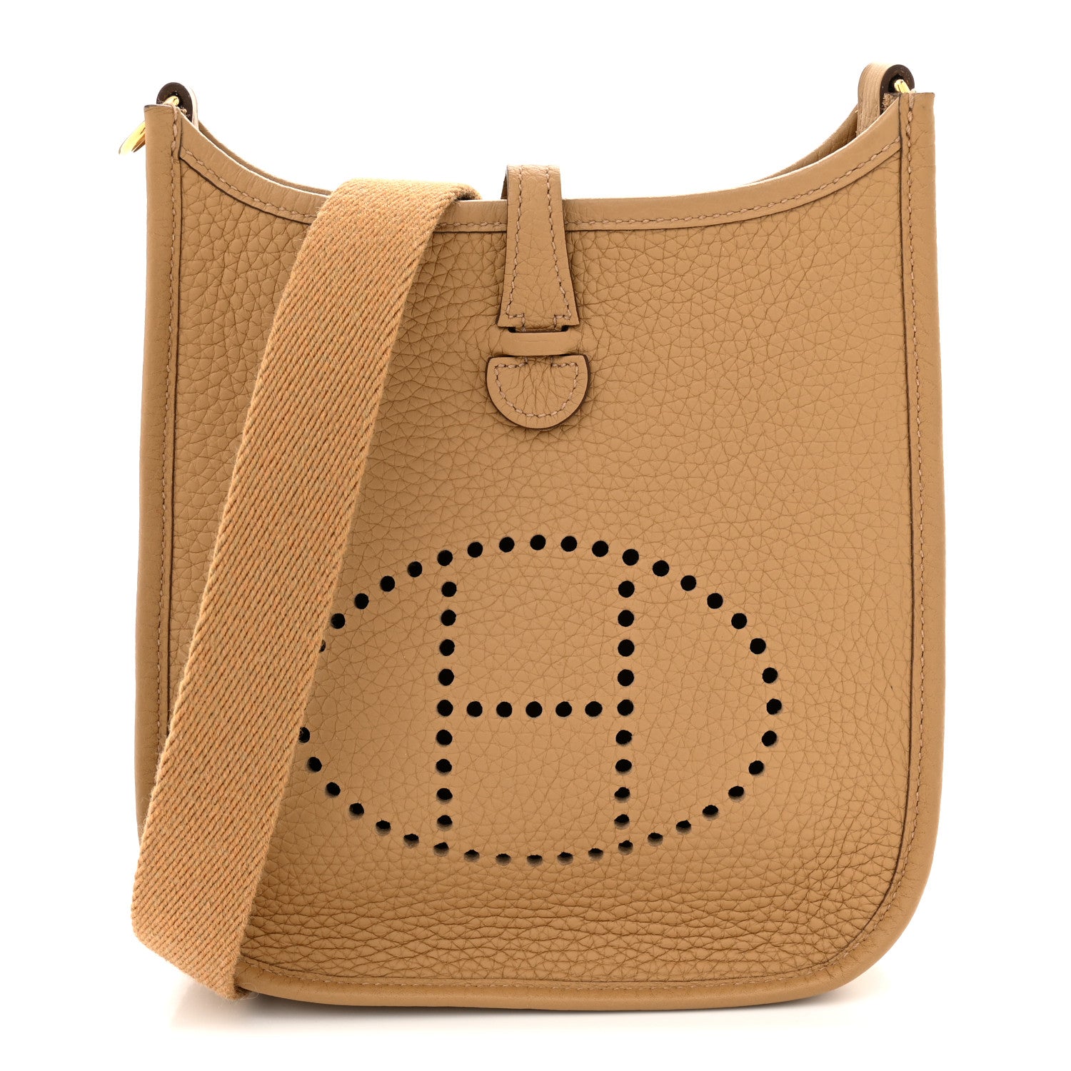 Hermes Taurillon Clemence Evelyne TPM Biscuit 1 of 12
