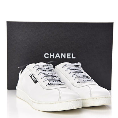 Chanel Calfskin CC Womens Sneakers 39 Black 12 of 12