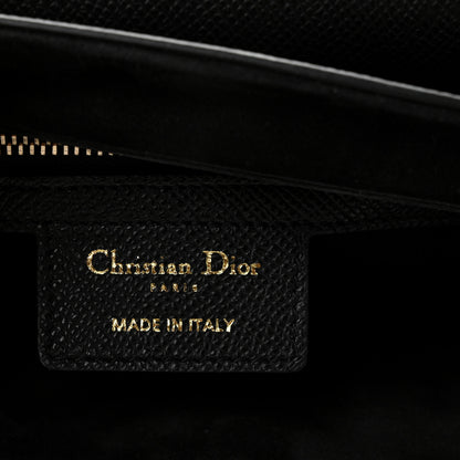 Christian Dior Grained Calfskin Saddle Bag With Strap Black 6 of 11