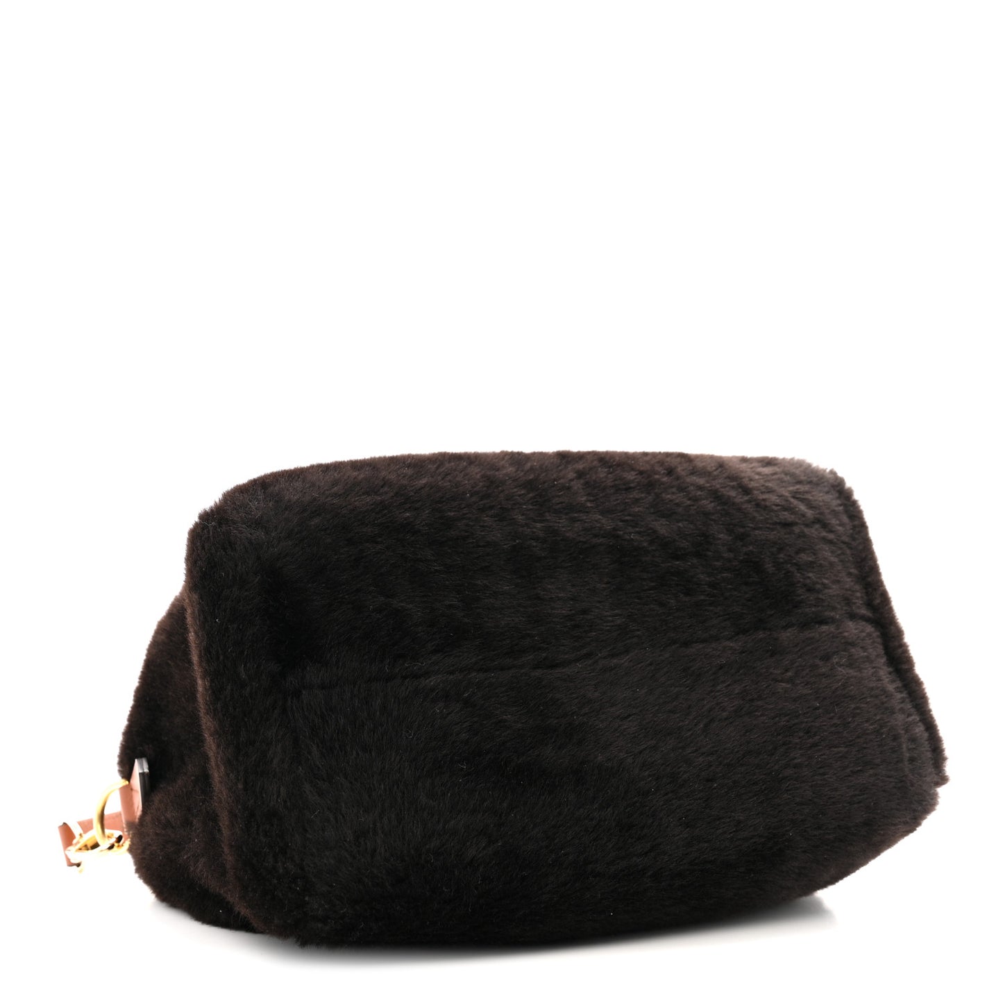 Shearling Monogram LV Ski Cozygram Speedy Bandouliere 25 Chocolate Cream