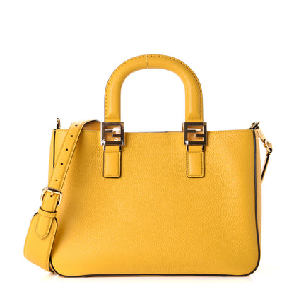 Fendi Cuoio Romano Selleria Small FF Tote Sunflower 1 of 10