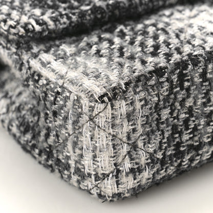 Chanel Tweed East West Flap Black White 8 of 9