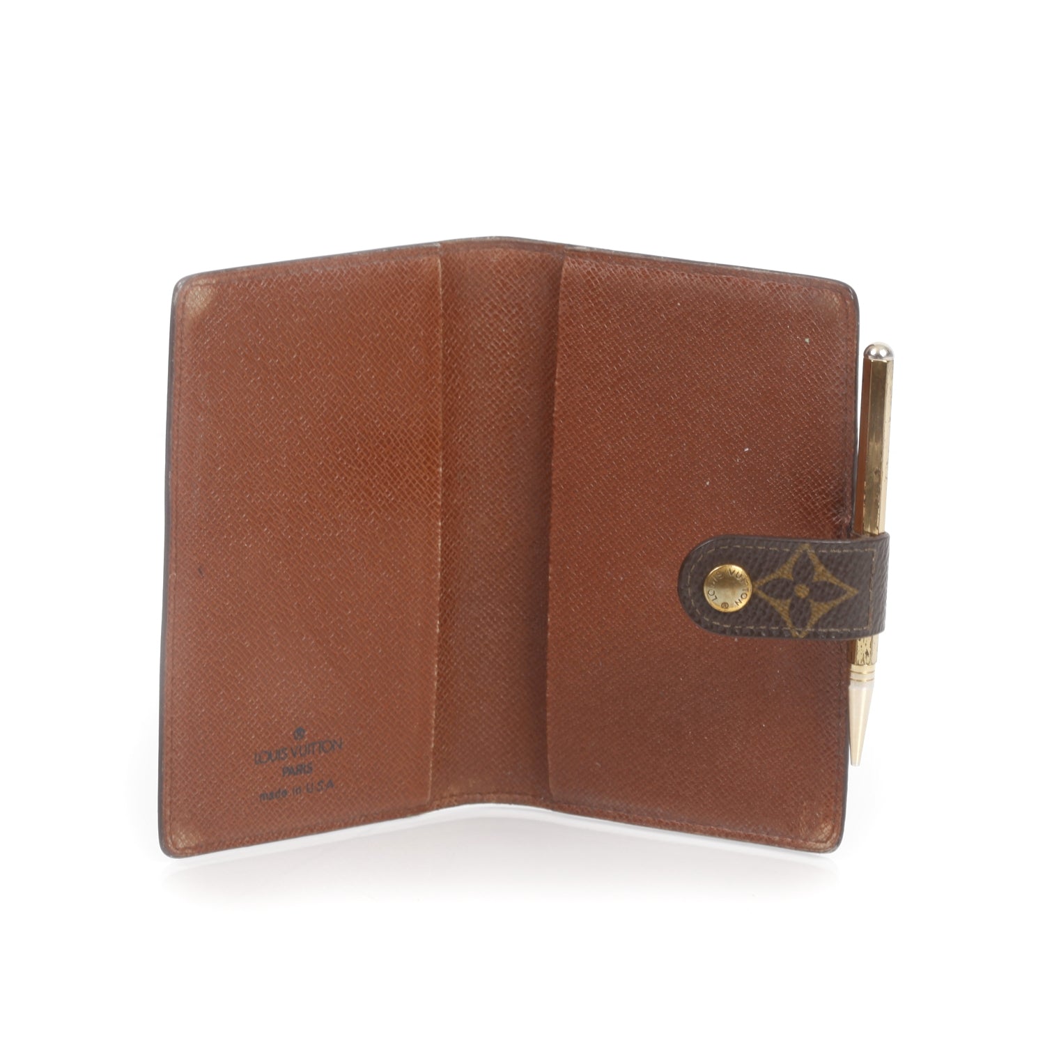 Louis Vuitton Monogram Mini Agenda Cover w Pencil 4 of 6