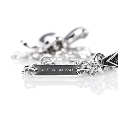 Van Cleef & Arpels 18K White Gold Diamond Mini Frivole Bracelet 5 of 6
