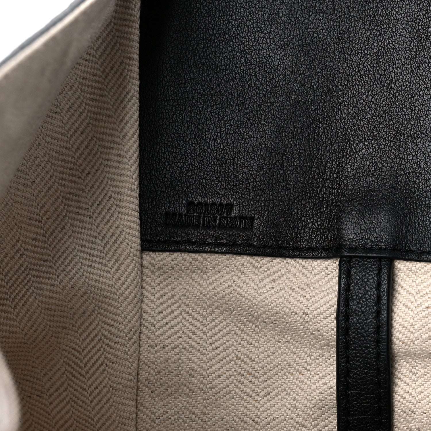 Loewe Calfskin Stripe Small Hammock Shoulder Bag Tan Black 6 of 11