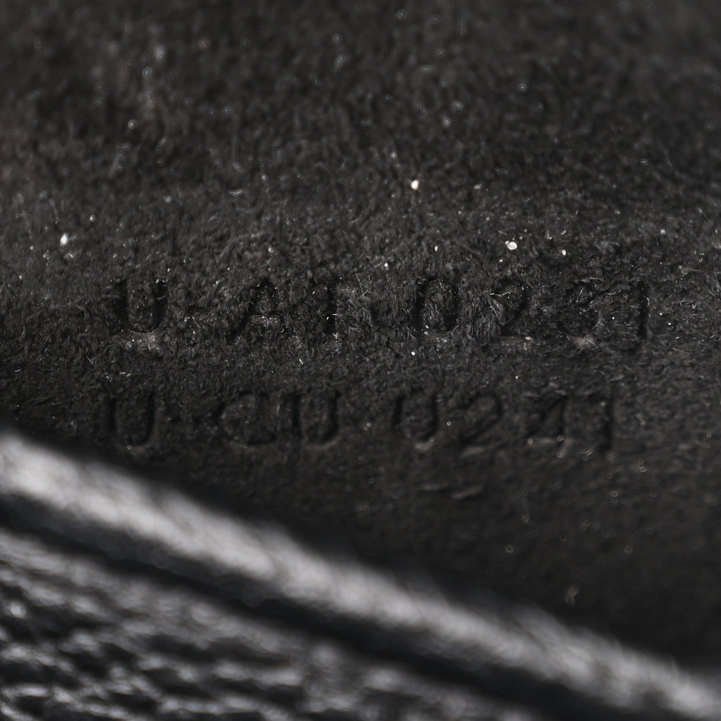 Drummed Calfskin Nano Luggage Black