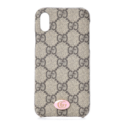 Gucci GG Supreme Monogram iPhone X Case 1 of 5