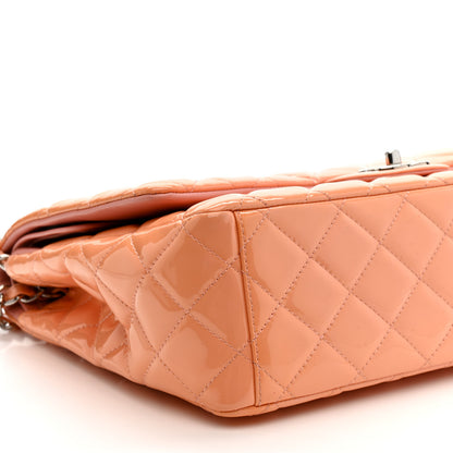 Chanel Patent Maxi Quilted Double Flap Light Pink 9 of 11