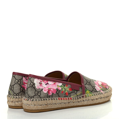 Gucci GG Supreme Monogram Blooms Espadrilles 37.5 Beige Multicolor Dry Rose 3 of 4