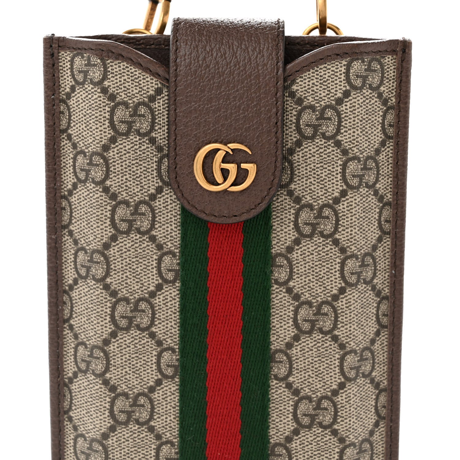 Gucci GG Supreme Monogram Web Ophidia Mini Multiway Bag Beige Ebony 11 of 14
