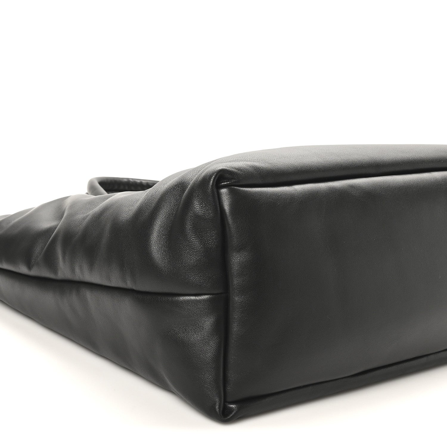 Saint Laurent Lambskin Wide Puffer Tote Black 4 of 10