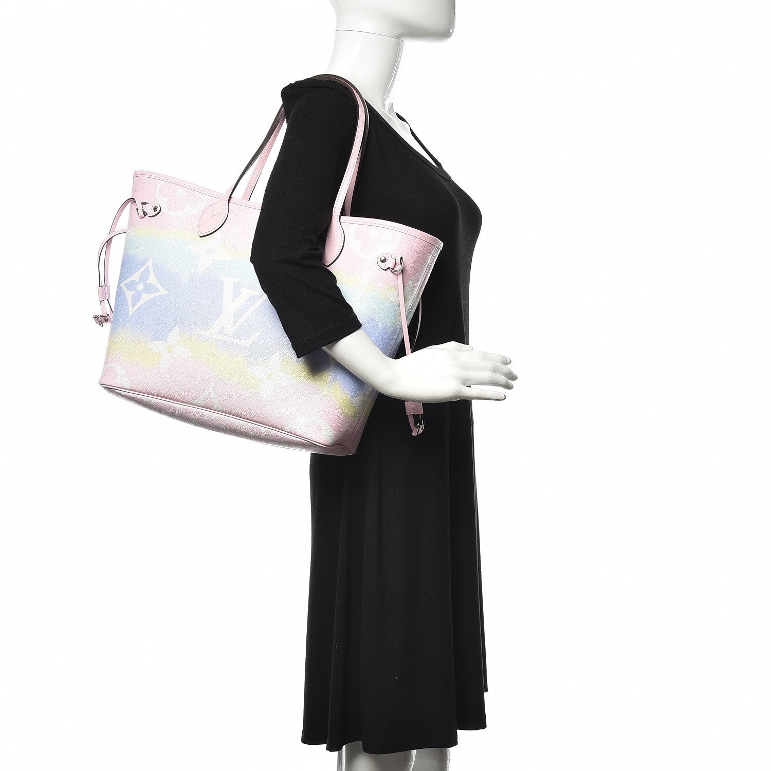 Louis Vuitton Monogram Escale Neverfull MM Pastel 2 of 12