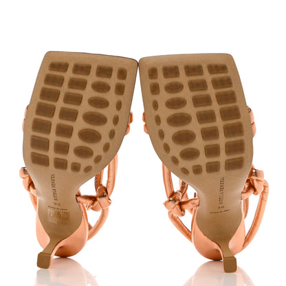 Bottega Veneta Metallic Nappa Dream Knotted Sandals 36 Rose Gold 5 of 7