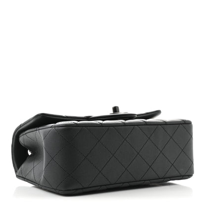 Chanel Lambskin Quilted Mini Rectangular Flap So Black 4 of 10