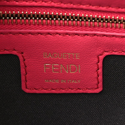 Fendi Nappa FF 1974 Embossed Baguette Lampone 6 of 9