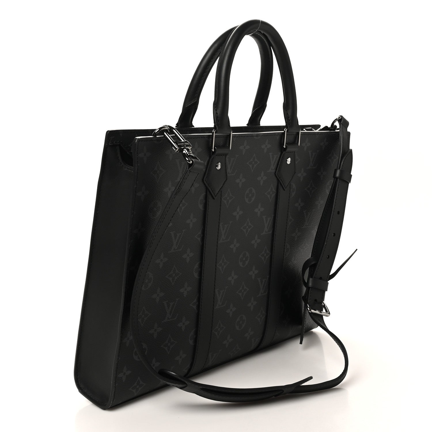 Louis Vuitton Monogram Eclipse Sac Plat Horizontal Zipper 1810747