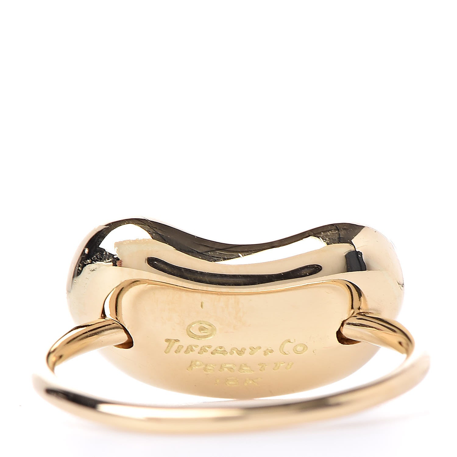 Tiffany 18K Yellow Gold Elsa Peretti Bean Ring 47 4 5 of 6