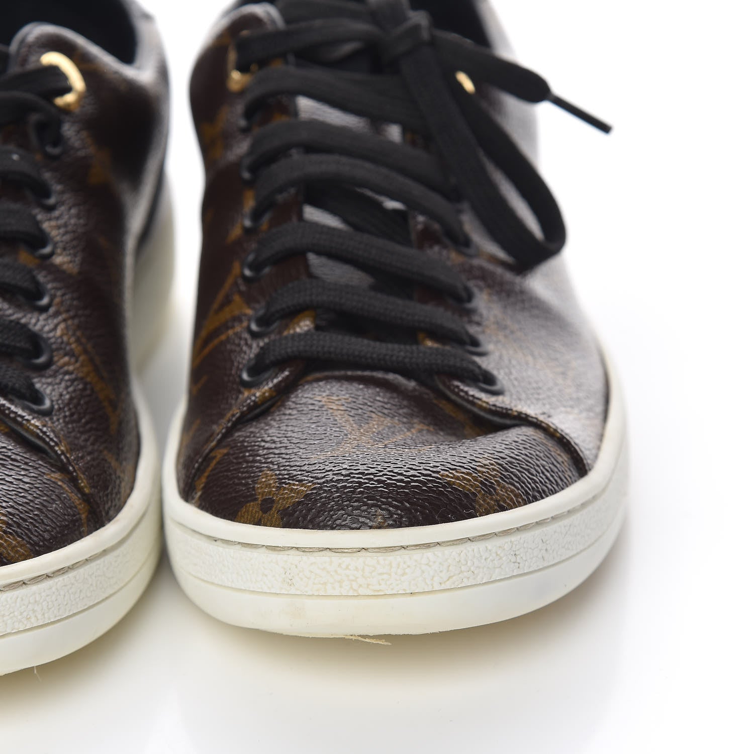 Louis Vuitton Patent Monogram Frontrow Sneakers 37 12 of 14