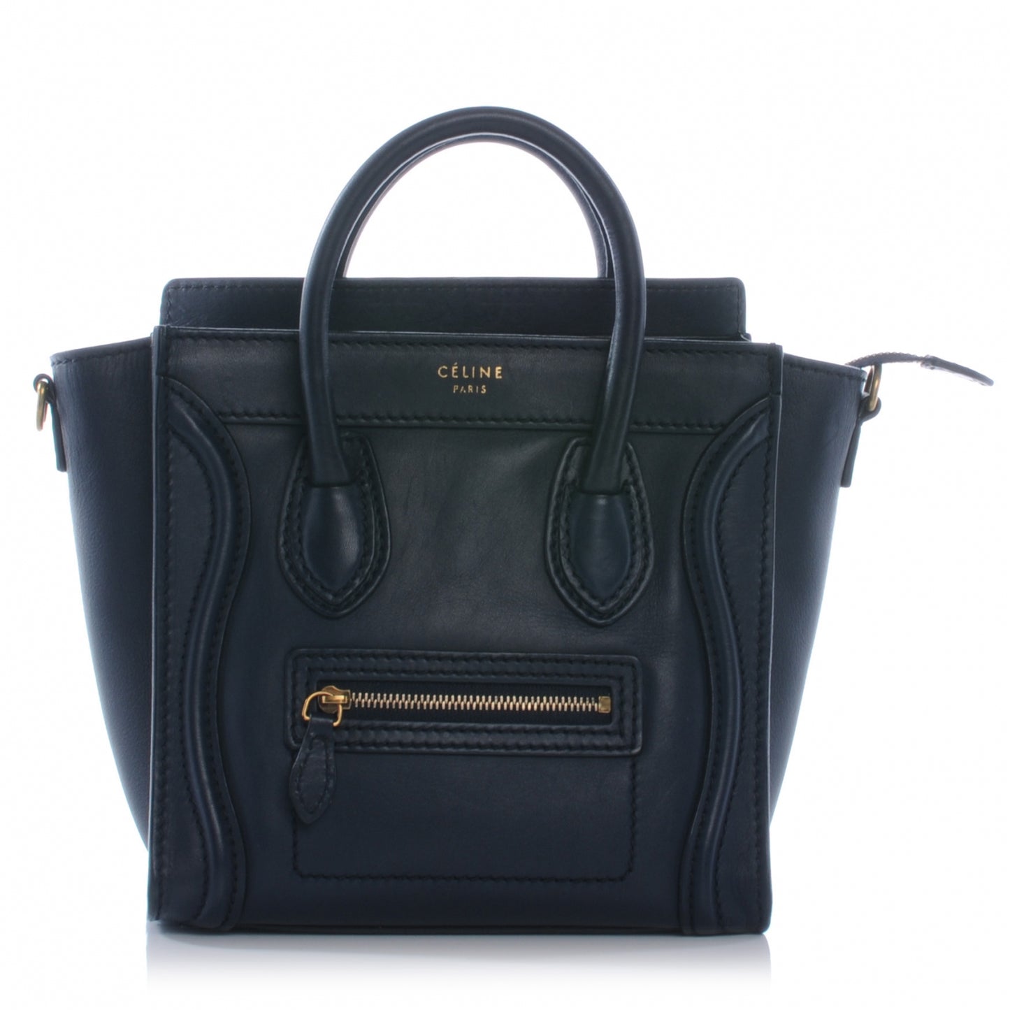 Smooth Calfskin Nano Luggage Navy