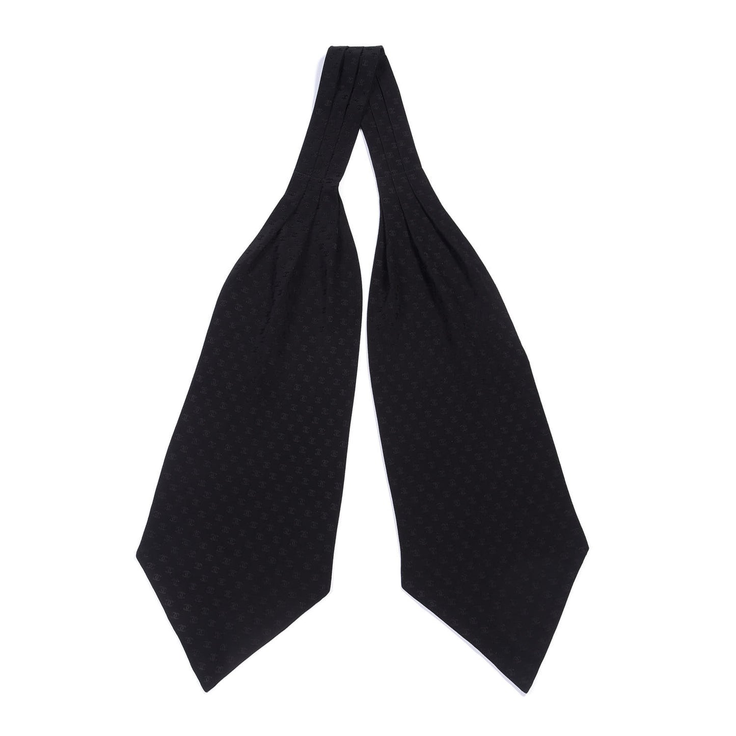 Silk CC Scarf Black