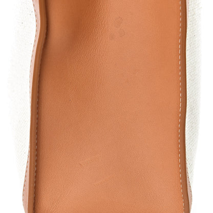Celine Canvas Calfskin Vertical Cabas Natural Tan 16 of 19