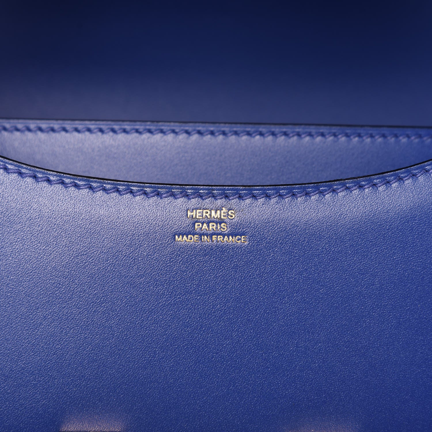 Hermes Tadelakt Constance 18 Bleu Electrique 9 of 12
