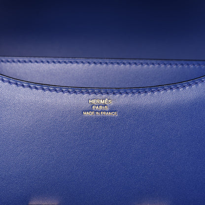 Hermes Tadelakt Constance 18 Bleu Electrique 9 of 12