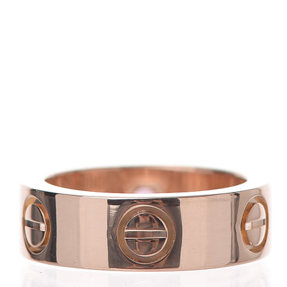 Cartier 18K Pink Gold Pink Sapphire 5.5mm LOVE Ring 47 4 3 of 5