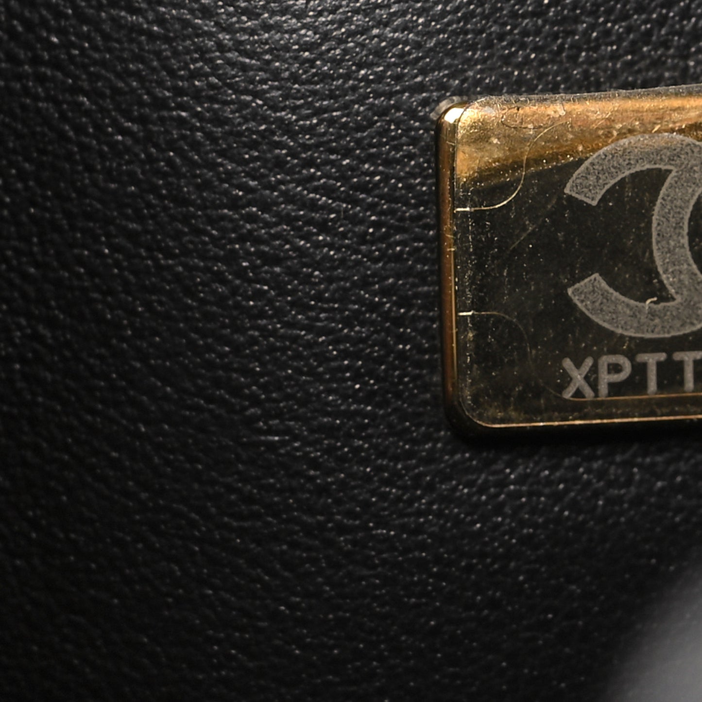 Caviar Quilted Large Shopping Tote Black