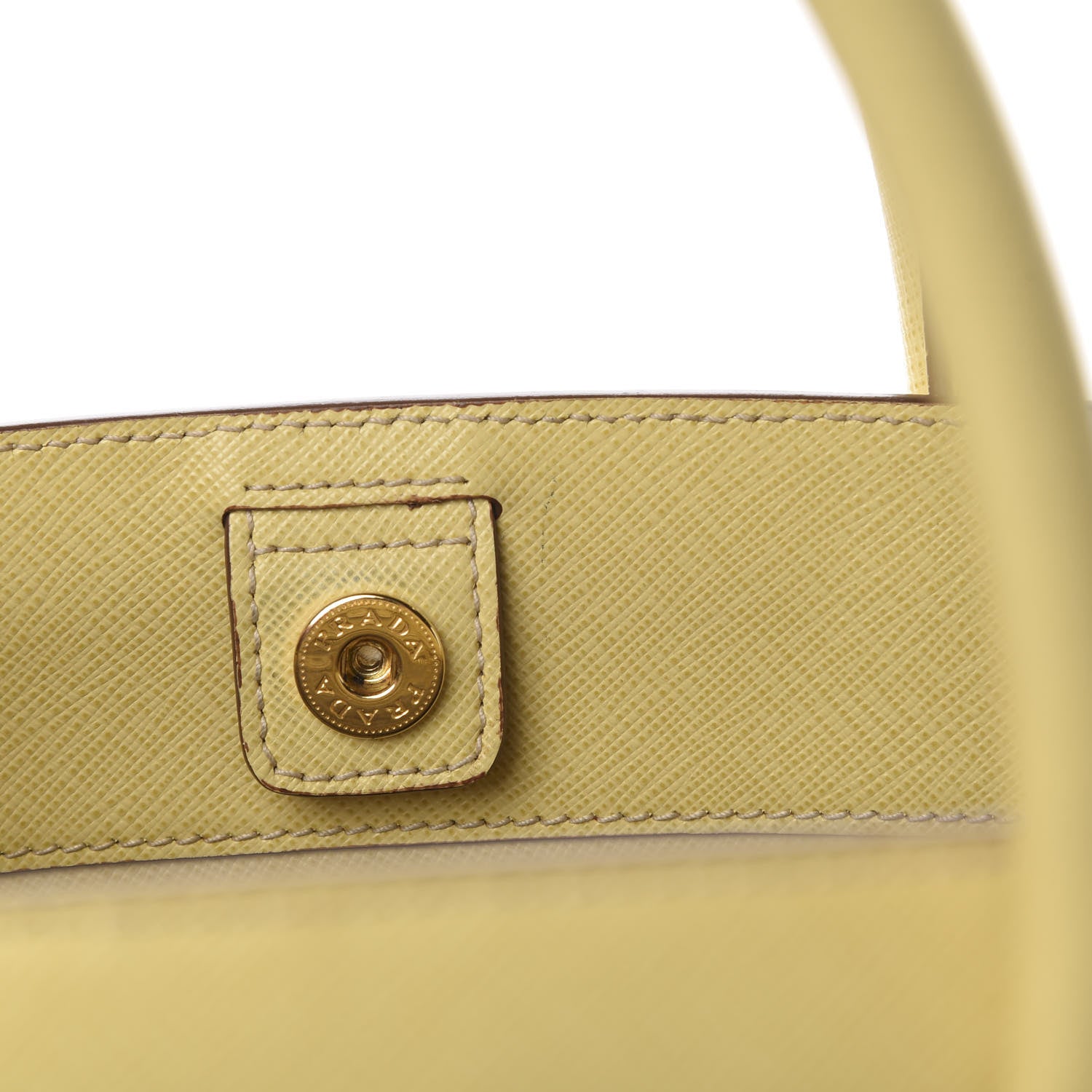 Prada Saffiano Bi-Color Tote Ananas Talco 15 of 16