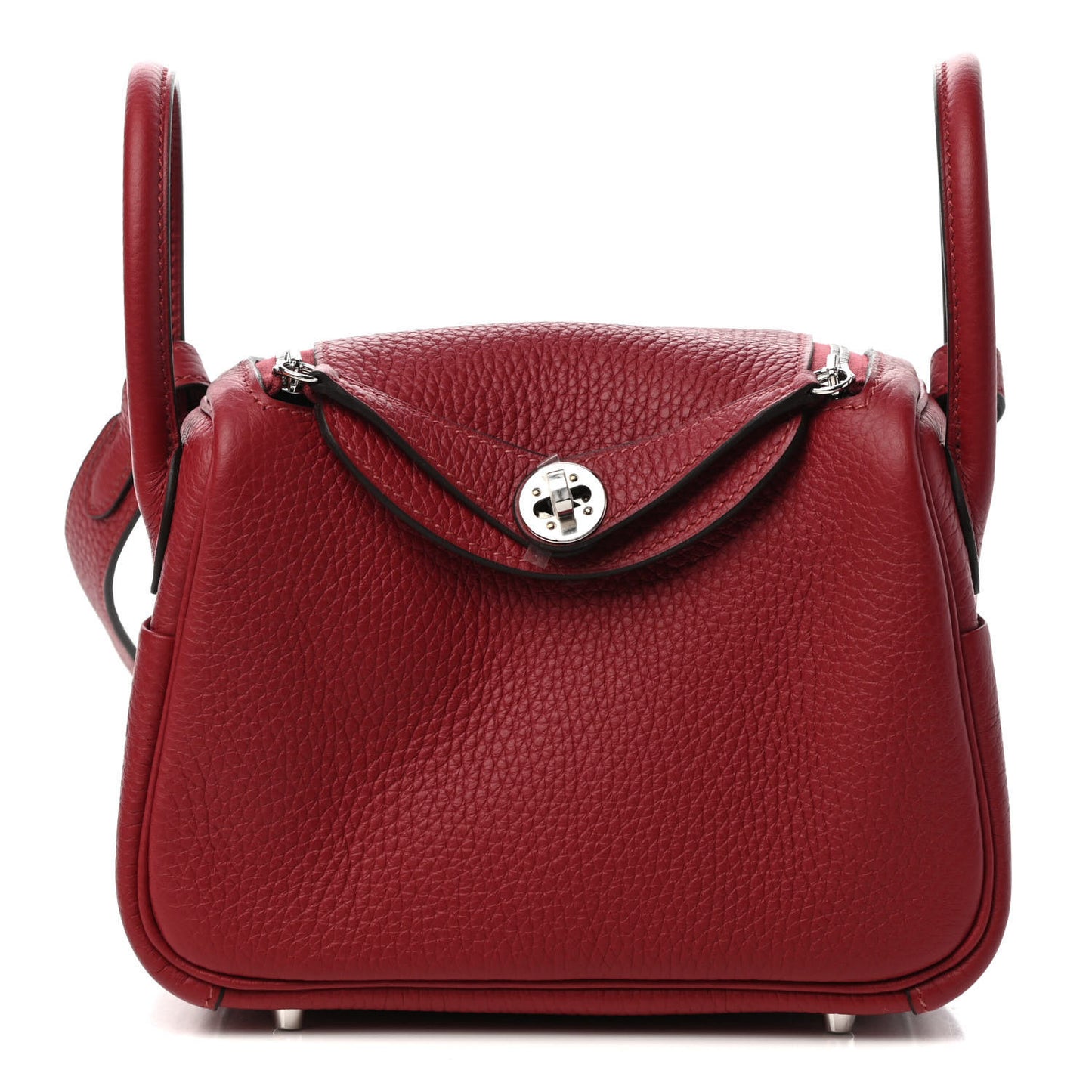 Taurillon Clemence Mini Lindy 20 Rouge Grenat