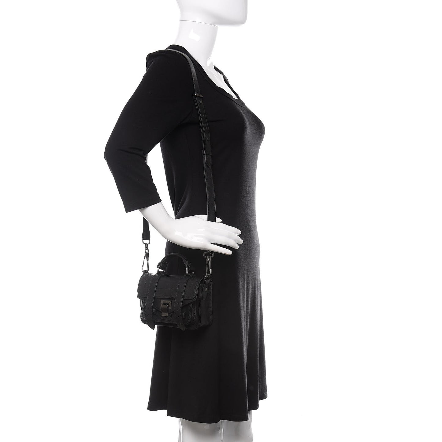 Lambskin Micro PS1 Satchel Black