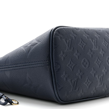 Louis Vuitton Empreinte Monogram Giant Neverfull MM Navy 9 of 11