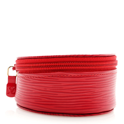 Louis Vuitton Epi Ecrin Bijoux 8cm Jewelry Box Case Castillan Red 4 of 6